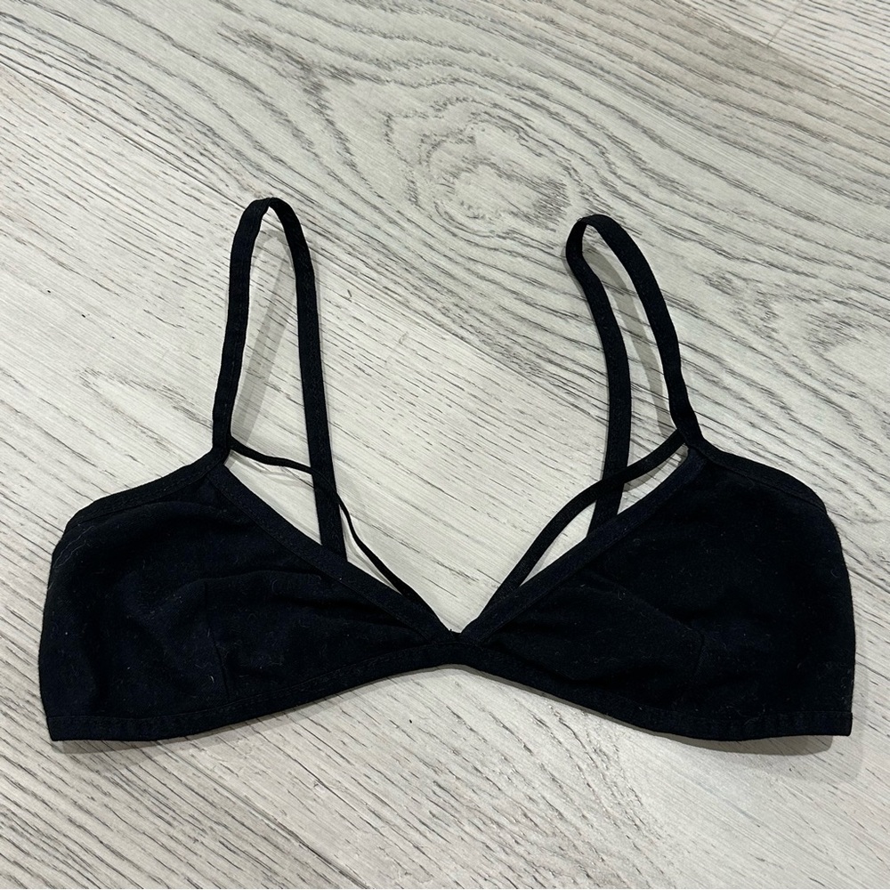 Black Spaghetti Strap Bralette